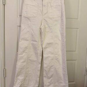 White High-Waisted Pants